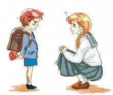 Anna i mały Hans w japońskich realiach.