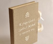 A4 lniana księga gości