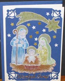 kartka w technice pergaminowej