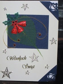 kartka z elementami quillingu