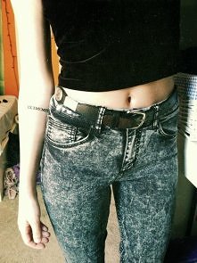 Spodnie z wysokim stane