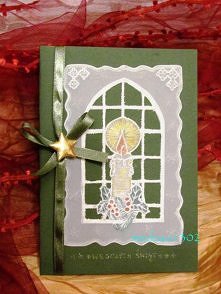 kartka świąteczna świeczka