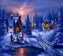 Zabawy dzieci na śniegu