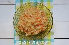 Surówka z kapusty kiszonej, słodko-ostra. Banalnie prosta, zdrowa i smaczna! Kliknij w zdjęcie!
