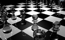 Szachy czarno-białe.
