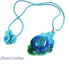 Mechendi soutache - wisior sutasz z azurytem