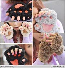 łapki misia, na zimne dni...