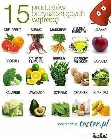 15 produktów pomagajacych oczyścić wątrobę