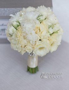 Bukiet ślubny - piwonie, eu...