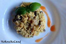 Słodko-słona KASZA JAGLANA z pieczarkami