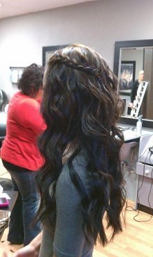 Dark Hair with Braid