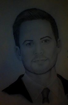 mój rysunek Paul Walker
