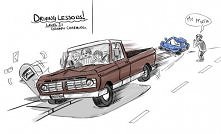 I tak się kończy oddanie samochodu chłopcu :D
(odcinek z III sezonu)