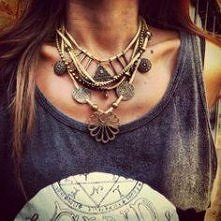 Naszyjnik w stylu hippie