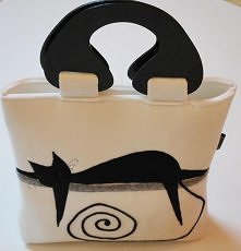 Torba z białego filcu - made by turpis