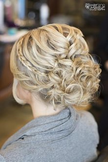 Messy Updo; Braided and Wra...