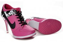 Nike Dunk New Heels Black & Pink Women Size Shoes Low