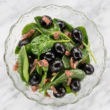 Czarne hiszpańskie oliwki ze świeżym szpinakiem

Składniki: czarne hiszpańskie oliwki, pokrojone anchois, oliwa z oliwek extra virgin, pieprz, ocet jabłkowy, podsmażony czosnek,...