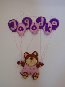 Taką zawieszkę z filcu wykonałam dla mojej kochanej chrześnicy :) Chcesz mieć podobną - napisz:) Link do mojej galerii prac w komentarzu.