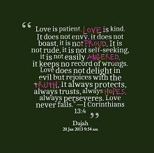 Hymn o miłości- 1 list do koryntian po angielsku