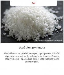 Sól gasi palący się tłuszcz