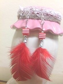 Kolczyki ręcznie robione CZ...