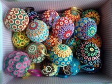 Zbiór bombek quillingowych