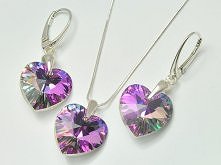 Naszyjnik serce Swarovski