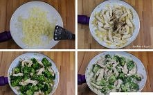 kurczak w sosie brokułowym