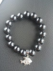 hematyt + srebrna rybka