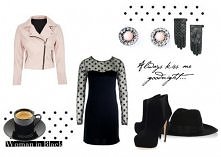 Stylizacja z małą czarną. Z...