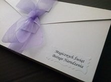 kartka w pudełeczku na wzór koperty...