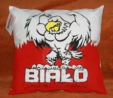 Bialo-czerwoni poduszka malowana poduszki.pl.tl