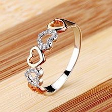 pierścionek w serduszka <3