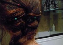 Messy Knotted Updo Collage