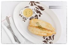 Halibut z sosem tymiankowym