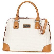 Duża biało brązowa torebka