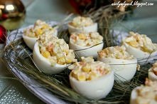 Bożonarodzeniowe jajka faszerowane