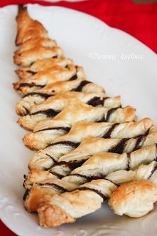 choinka z ciasta francuskiego