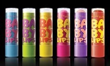 Baby lips :
-Peach kiss
-Cherry me
-Pink Punch 
-Mint fresh 
-Intense care
-Hydrate