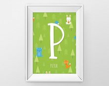 Obrazek-monogram do pokoju dziecka :)