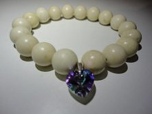 marmur + srebro + swarovski elements