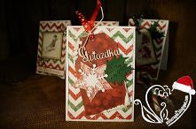 Kartka świąteczna w zygzaczki