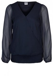 Vero Moda - Vero Moda MALI DICTE Bluzka black iris