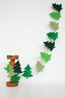 choinkowa girlanda - filc i...