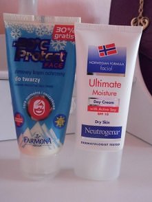 Coś na czasie czyli kremy na zimę :) Farmona zimowy krem ochronny ,ok.10 zł za 75 ml kremu więc naprawdę warto bo krem super się sprawdza przy minusowych temperaturach ,ten sam ...