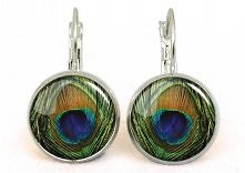 Kolczyki wiszące PAWIE OCZKO