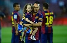 Andres Iniesta z corką Valerią <3