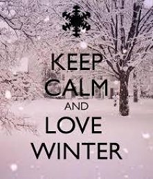 keep calm and love winter