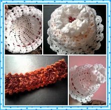 czapeczka i opaska dla dziewczynki